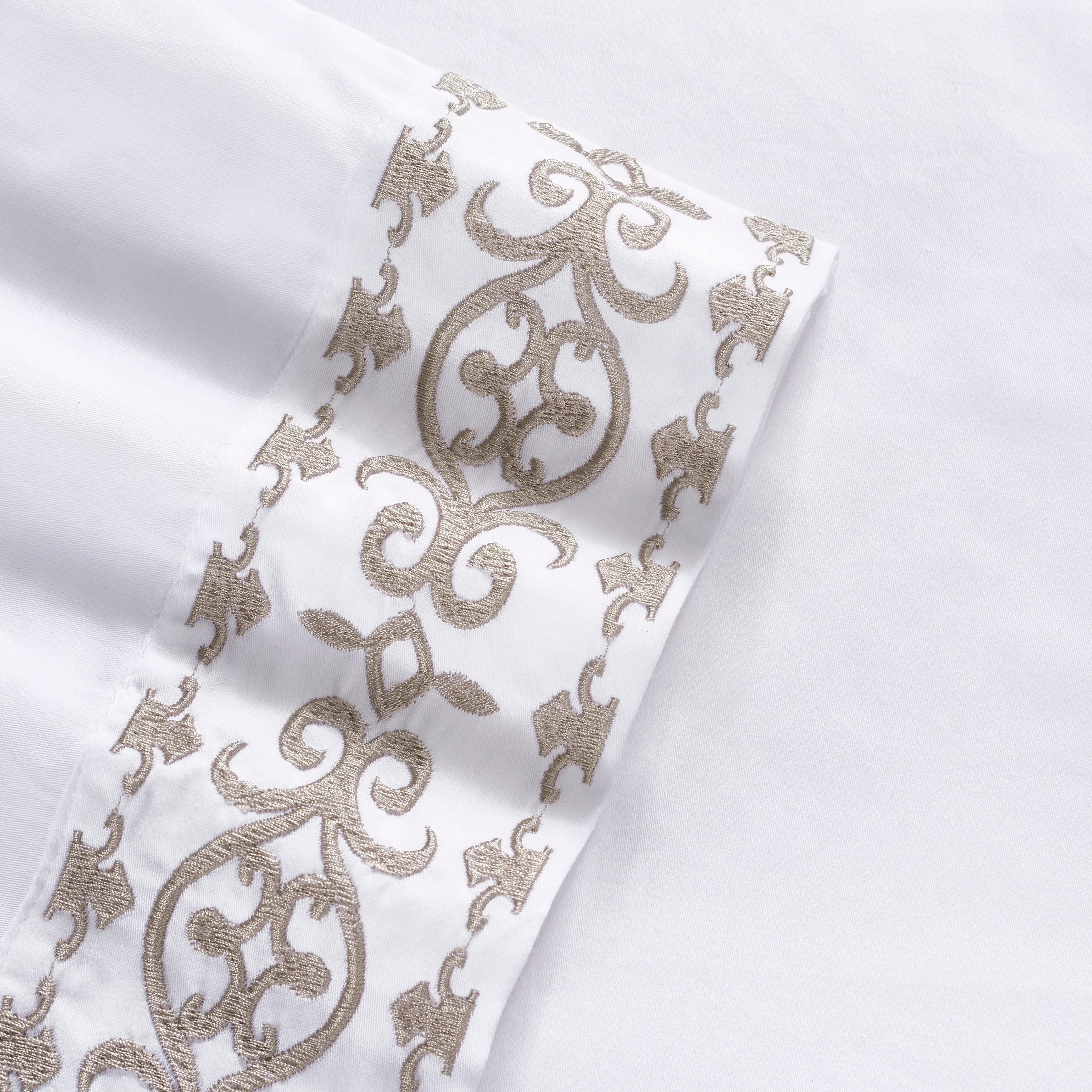 J. Queen New York Luxembourg Embroidered Sheet Set Queen Walmart