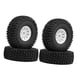 thumbnail image 5 of 4 neumáticos de repuesto para crawler RC a escala 1/10. Accesorios y piezas para neumáticos. Cubo de rueda blanco, 5 of 9
