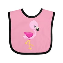 Inktastic Cute Flamingo, Baby Flamingo, Pink Flamingo, Bird Girls Baby Bib