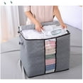 thumbnail image 5 of Dademeo Up to 50% off Clearance! Clear Collapsible Storage Bags,Dust Resistant Collapsible Large Storage Containers with Reinforced Handles for College Dorm Luggage Wardrobe Travel Organizer, 5 of 8