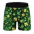 thumbnail image 3 of VONCOS Men's St Patricks Day Boxer Briefs Shamrock Green Gold All Over Print Novelty Holiday Underwear Moisture Wicking Stretch Fit,Size 3XL, 3 of 6