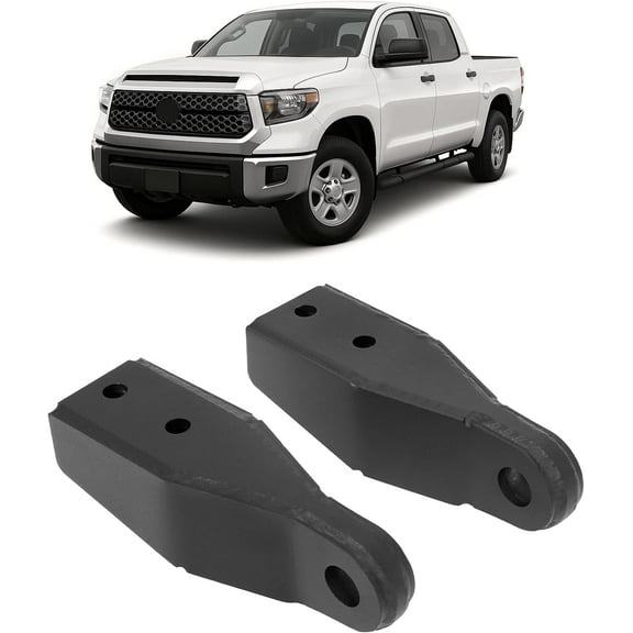 HECASA Tow Hook Compatible with 2007-2020 Toyota Tundra Shackle Mount Kit Steel Powder Coated Black 2PCS
