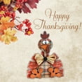thumbnail image 1 of ⚡ Big Sale ! Fall Thanksgiving Turkey Decorations Layered With Trays Decorated With Wooden Crafts Animal Decorations., 1 of 9