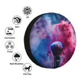 thumbnail image 4 of Sikiie Color Explosion Makeup Brush PVC Leather Spare Tire Wheel Cover Spare Tire Cover, for Car Truck SUV Camper Trailer Universal Fit(14-17in)-15 inch, 4 of 6