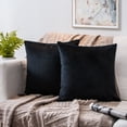 thumbnail image 3 of Phantoscope Silky Velvet Decorative Throw Pillows, 20 x 20 in, Black, 2 Pack, 3 of 7