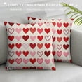 thumbnail image 3 of COMIO  Valentine's Day Pillow Cover Red Pink Heart Decoration Valentine Lumbar Throw Cushion Case for Bedroom Sofa Couch Home Decor, 3 of 5