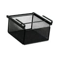 thumbnail image 2 of Organizador de ropa interior, cesta debajo del estante, cajón colgante de metal, fácil montaje, función deslizante, almacenamiento práctico, adecuado Negro, 2 of 8