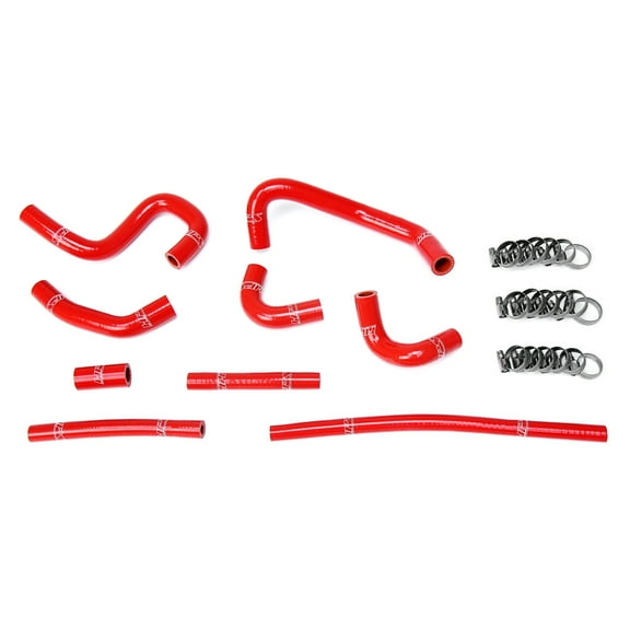 HPS Red Reinforced Silicone Heater Hose Kit Coolant for Toyota 96-02 4Runner 3.4L V6