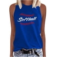 thumbnail image 2 of Jsaierl Softball Mom Tank Tops Women Cute Softball Print Tees Workout Sleeveless T-shirts Athletic Crewneck Dressy Casual Shirt Tops Plus Size Tops for Women, 2 of 4