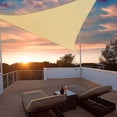 thumbnail image 2 of Yescom 11 Ft Triangle Sun Shade Sail with Hardware Kit 97% UV Block Outdoor Patio Pool Deck Yard Net Awning Canopy, 2 of 9