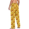 thumbnail image 5 of Men's Pajama Pants with Pockets Sleepwear Lounge Pants Stretch Casual Natural Surface Pineapple, 5 of 6