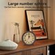 thumbnail image 2 of Vintage Retro Analog Alarm Clock, Round Alarm Clock, Small Desk Clock, Super Quiet, Non-Ticking, Small Clock for Home Decor, 2 of 5