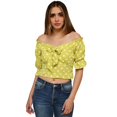 thumbnail image 1 of Crop top campesino, modelo 0614 (Verde) verde M Roman Fashion Crop top 0614, 1 of 5