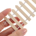 thumbnail image 6 of Monyance mini fence 4" Wood Picket Fence for DIY Crafts (Wood Color)(39.37X1.97X0.08Inches), 6 of 10