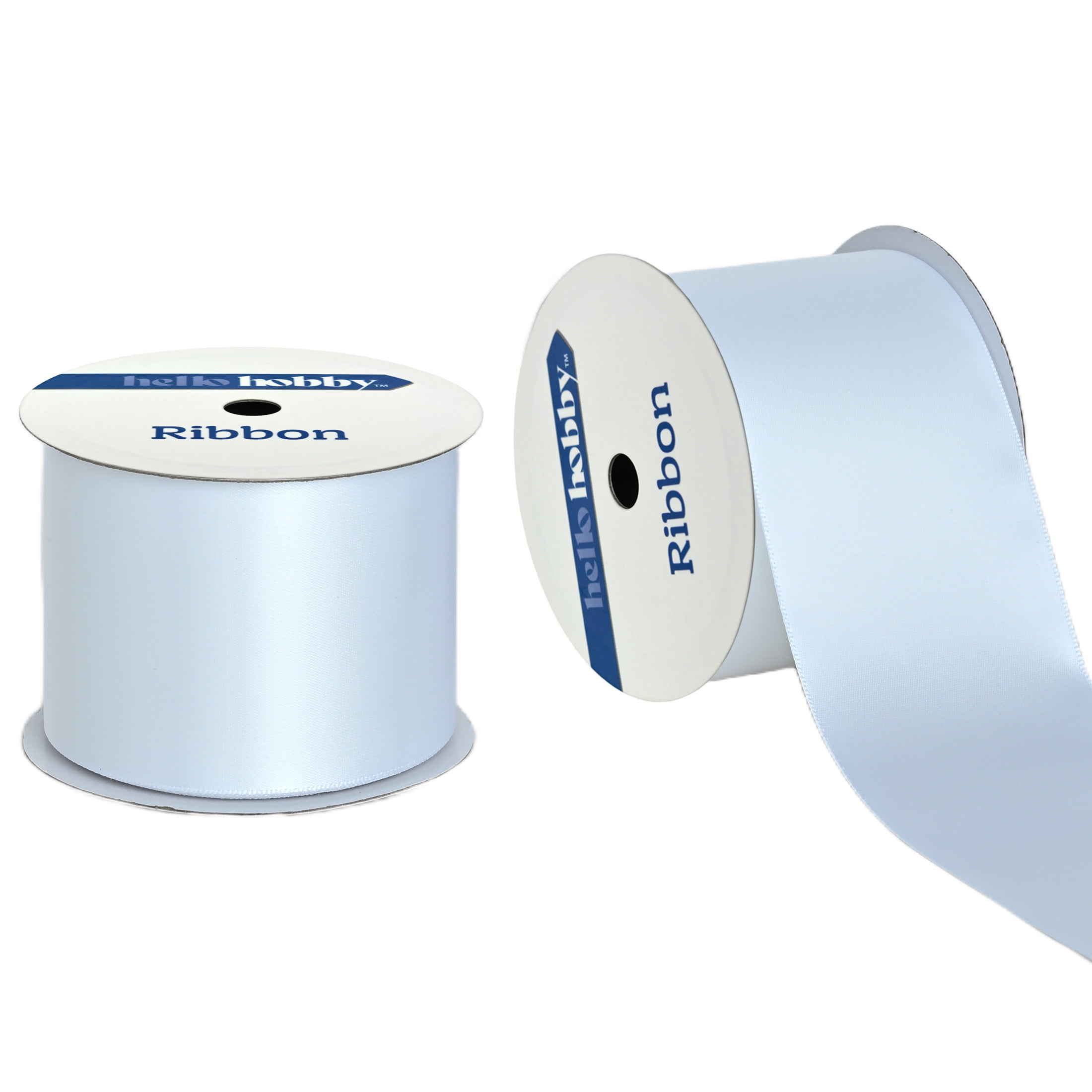 Gwen Studios 2.25" White Satin Ribbon, 7 Yards
