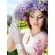 thumbnail image 4 of Guantes de encaje Skylety para mujer cortos con estampado floral para fiesta de té x3, 4 of 7