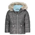 thumbnail image 1 of Jessica Simpson Veste Épaisse pour Filles avec Capuche Confortable, Gris, 3T, 1 of 2