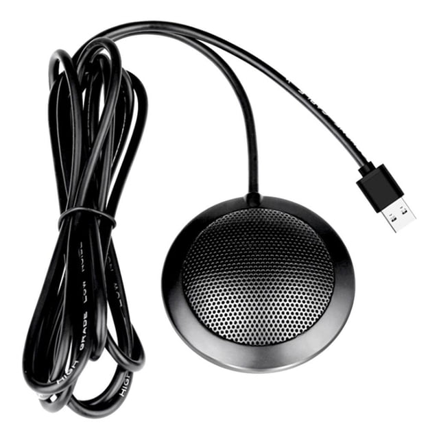 Micrófono de Condensador Baoblaze USB de oficina portátil Omnidireccional 360 grados