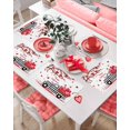 thumbnail image 3 of Valentines Placemats Love Heart Leaf Tree Branch Valentines Day Place Mats for Dining Room Truck Roses Washable Table Mats for Kitchen Dining Decorations Set of 6, 3 of 5