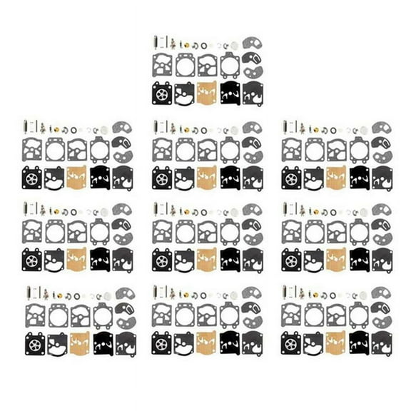 10 Sets Carburetor Repair Kit Gasket Diaphragm for Series K10-WAT RH