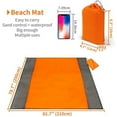 thumbnail image 2 of 83" x 78" Sandproof Beach Blanket for 7 Adults, Waterproof, Windproof & Tear-Resistant, Lightweight and Portable Outdoor Mat for Camping, Picnics, Hiking, and Travel, 2 of 10