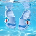 thumbnail image 5 of Rotm Slides for Kids Toddler Slides Slipper Unisex Child Boys Girls Slide Sandals for Kids Flip Flops Compfy Shower Slippers Beach Garden Shoes Blue,11.5, 5 of 7