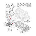 thumbnail image 3 of Sello de la Carcasa del Filtro de Aceite del Motor, Kit de Sello de la Carcasa de Filtro de Aceite de Instalacia Fácil de Instalar para 1.1 1.6 Motoros tu de Gasolina, 3 of 7