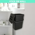 thumbnail image 4 of Hanging Trash Can with Lid, 3.2 Gallon Kitchen Hanging Garbage Can with Lid, Wall-Mounted Garbage Can for Cabinet, Under Sink, Bathroom, Bedroom, Office(1 Pack,12 L,Black), 4 of 7