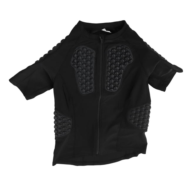 Padded Football Protective Shirt Adult Padded Goalkeeper Shirt with EVA Pads, Goalkeeper Padded Compression Shirt Protective Short Sleeve Goalie Jersey for Soccer Baseball