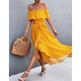 thumbnail image 3 of Summer Dresses For Women Polka Dot Womens Dresses Irregular hem Split Midi Dress Alsol Lamesa, 3 of 6