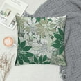 thumbnail image 2 of Nawypu Sage Green White Grey Gray Pillow Covers, Geometry Dahlia Floral Print Decorative Throw Pillow Covers Outdoor Farmhouse Cushion Case for Couch Sofa Bed Decor, 2 of 5