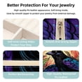 thumbnail image 3 of Crow Travel Portable Square Jewelry Display and Decorative Box with Bracelet Holder - Ideal for Rings, Earrings, Necklaces, Bracelets, and More - Suitable for Girls and Women, 3 of 6
