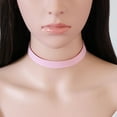 thumbnail image 6 of Jiaroswwei Women's Fashion Simple Style Punk Faux Leather Collar Choker Necklace Jewelry, 6 of 8