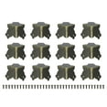 thumbnail image 1 of 12 Pcs Decorative Box Corner Covers, 20mm Metal Edge Guard, Bronze, 1 of 6