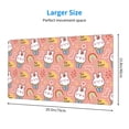 thumbnail image 3 of Kdxio Rabbit So Cute Print Large Gaming Mouse Pad,Non-Slip Base,Water Resist Keyboard Pad for Gamer,Office & Home,29.5 x 15.8 in, 3 of 9