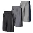 thumbnail image 1 of Pantalones cortos deportivos LukBerd para hombre, baloncesto, entrenamiento, paquete de 3 unidades, 3XL, 1 of 6
