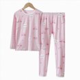 thumbnail image 6 of NOLDARES Toddler Boys Fall Outfits Cute Print Long Sleeve Pullover Top Elastic Waist Joggers Soft Clothes 2 Piece Set Size:2-3 Y,Pink, 6 of 6