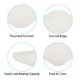thumbnail image 3 of Uxcell 15x11" Fast Food Tray, 2 Pack PP Plastic Reusable Multi-Purpose Non-Slip Serving Tray White, 3 of 5