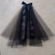 thumbnail image 3 of Velo negro multicapa, velo hinchado, licencia de boda de novia, foto, velo pequeño, tocado sencillo, 3 of 6