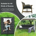 thumbnail image 3 of YLLN Porch Swing Cushions, Patio Furniture Cushions With 4" Thicken Backrest, Waterproof & Machine Washable, with Ties, Bench Cushions For Outdoor Furniture（40"x55"Dark Gray）, 3 of 6