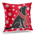 thumbnail image 1 of RYLABLUE Retriever Noir Labrador Tartan Écharpe Cartoon Throw Taie d'Oreiller Housse de Coussin, 1 of 1