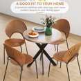 thumbnail image 4 of HOMCOM 29.5" Round Kitchen Table, Dining Table for Small Spaces, Steel Leg, 4 of 9
