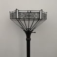 thumbnail image 6 of Tiffany Floor Lamp Vintage White Hexagon Stained Glass Mission for Living Room Bedroom 12'W*12"D*66"H, 6 of 6