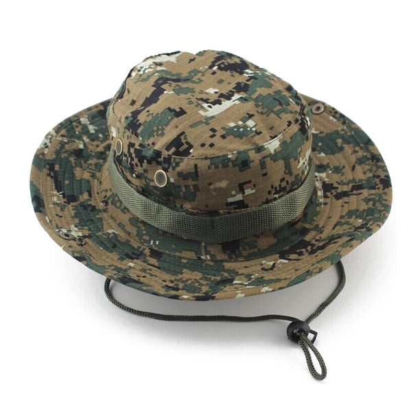 The Boonie Bucket Hat Senderismo Pesca Bush Cap para actividades al aire libre (Camo digital)