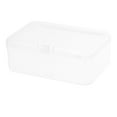 thumbnail image 1 of SHISUYAN Clear Plastic Storage Box with Hinged Lid for Small Items Crafts Accessories Rectangular Shape Bead Organizer Box for Organizing, 1 of 8