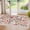 Beige-2' x 4' (Rectangular), variant on 2x4 Rug For Entryway Washable Kitchen Floral Runner With Non Slip Backing Low Pile Soft Boho Carpet Hallway Laundry Bedroom Black