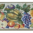 thumbnail image 1 of Concord Wallcoverings Kitchen Pattern Wallpaper Border Fruits Pineapple Pitches Grape Apple Orange Design for Dining Area, Yellow Green Blue Purple Red, Size 9 Inches x 15 Feet KR75119B, 1 of 4