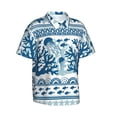 thumbnail image 2 of Bixox Men's Hawaiian Shirts Men's Sea Underwater Jellyfish Print Short-Sleeve Shirt-X-Large, 2 of 8