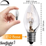 SouLight Incandescent 7W Light Bulbs, (12 Pack)