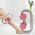 thumbnail image 4 of Rodillo de masaje de mano, palo para moldear el cuerpo muscular, Yoga, Fitness, masajeador portátil, color rosa, 4 of 14